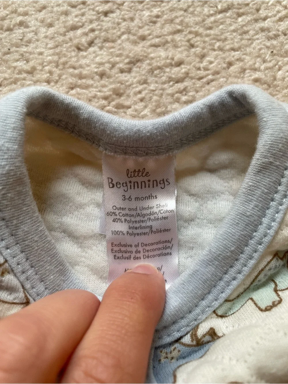 Baby Quilted Footed Pajama